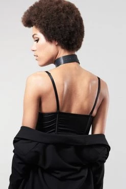 Bijoux Indiscrets New In Maze Wide Choker With Leash 7 Bijoux Indiscrets New In Maze Wide Choker With Leash