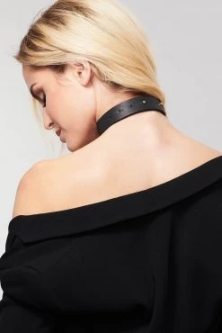 Bijoux Indiscrets New In Maze Black Tassel Choker