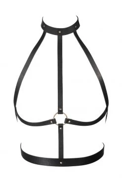 Bijoux Indiscrets New In Maze Black Chest Harness