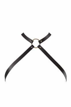 Bijoux Indiscrets New In Maze Black Cross Chest Harness