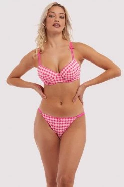 Squish Daisy Pink Gingham Brief