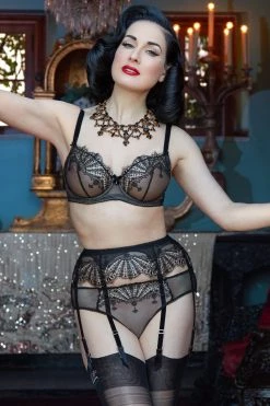 Dita Von Teese Lingerie Black Fantastique Bra New In Bras