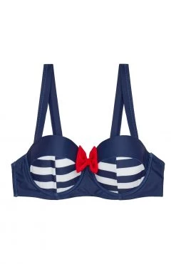 Collectif X Playful Promises Nautical Navy Bikini Top Swimwear 12 Collectif X Playful Promises Nautical Navy Bikini Top Swimwear