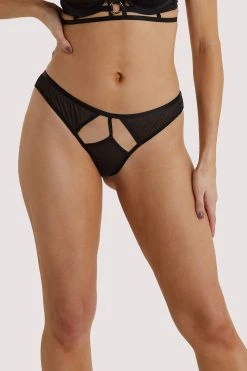 Hustler Outlet Sierra Black Cut Out Brief