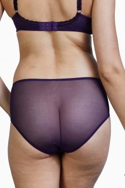 Deja Day Emma Vine Purple High Waist Brief Knickers 13 Deja Day Emma Vine Purple High Waist Brief Knickers