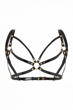 Regalia Open Harness Bra Black Erotic