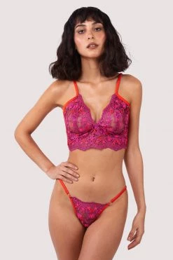Kilo Brava Hot Pink Lace Bikini Brief New In