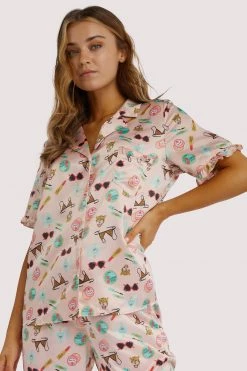 Playful Promises Bodil Jane Recycled Girls Best Friend Short Sleeved Top Nightwear