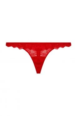 Deja Day Knickers Rosalyn Red Lace Thong 24 Deja Day Knickers Rosalyn Red Lace Thong
