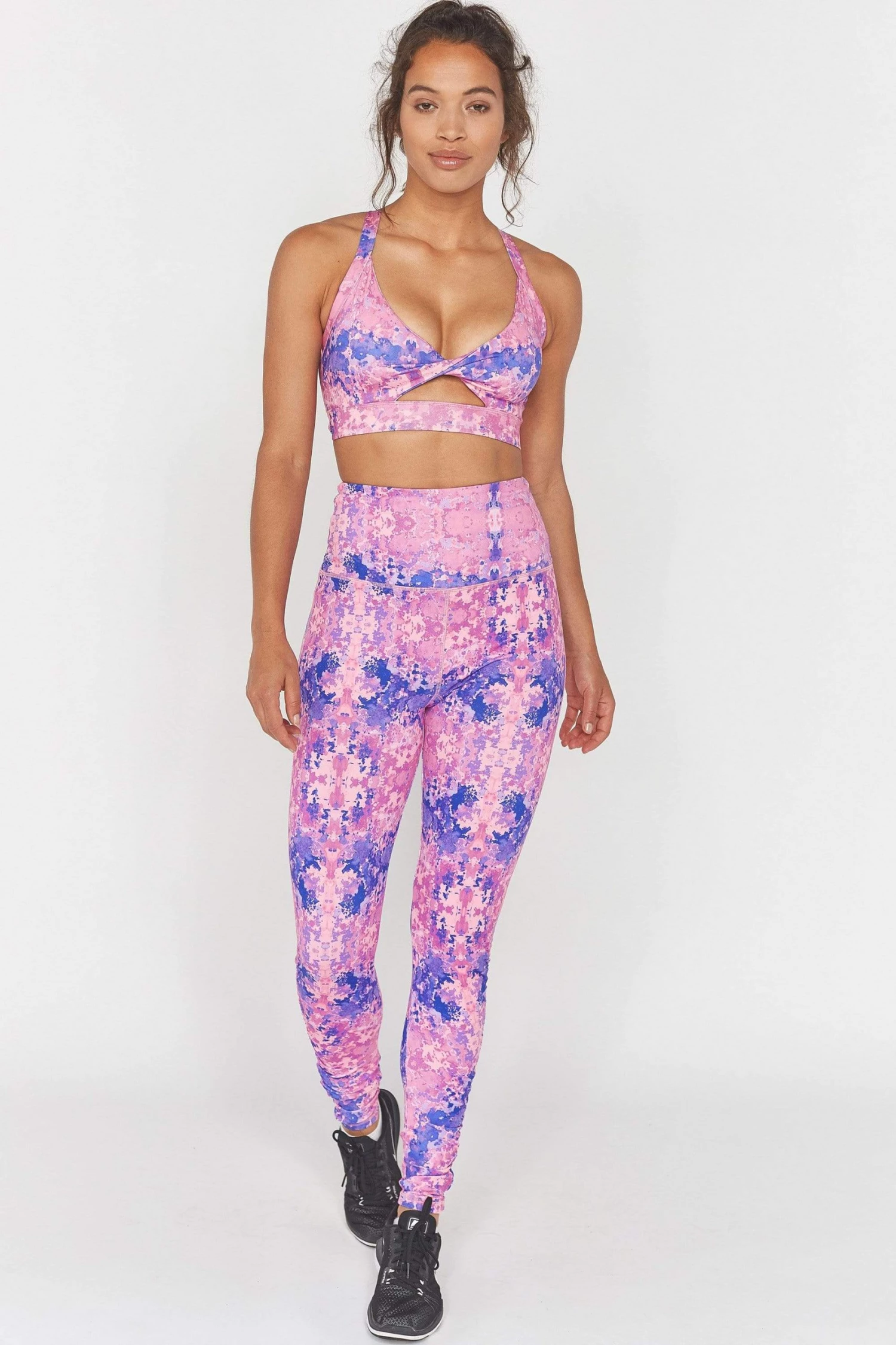 Wolf & Whistle Activewear Pink Marble Leggings 4 Wolf & Whistle Activewear Pink Marble Leggings