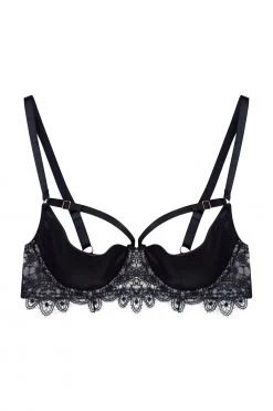Playful Promises Anaise Black Quarter Cup Bra 21 Playful Promises Anaise Black Quarter Cup Bra