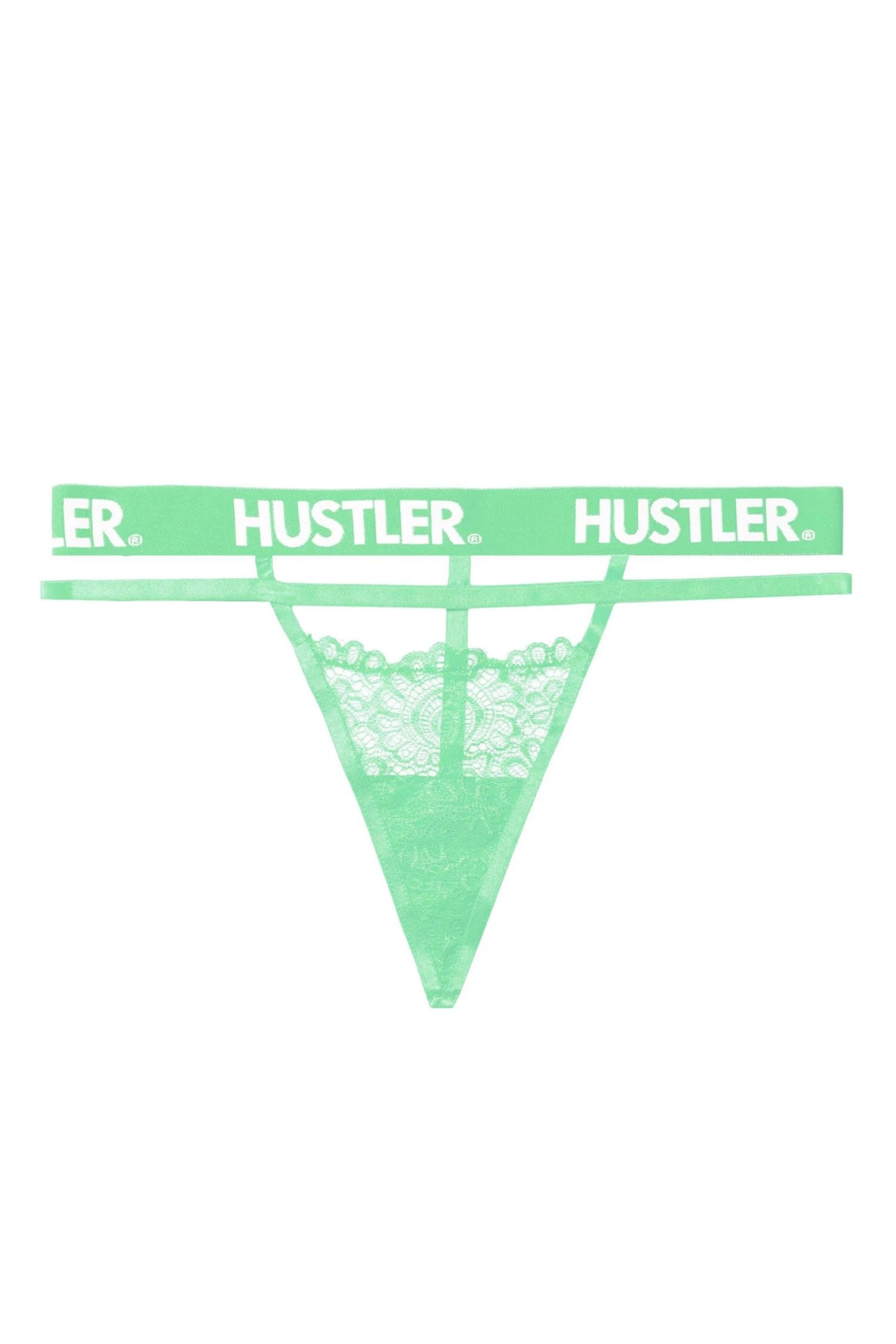 Hustler Outlet Branded Mint Lace Thong 2 Hustler Outlet Branded Mint Lace Thong