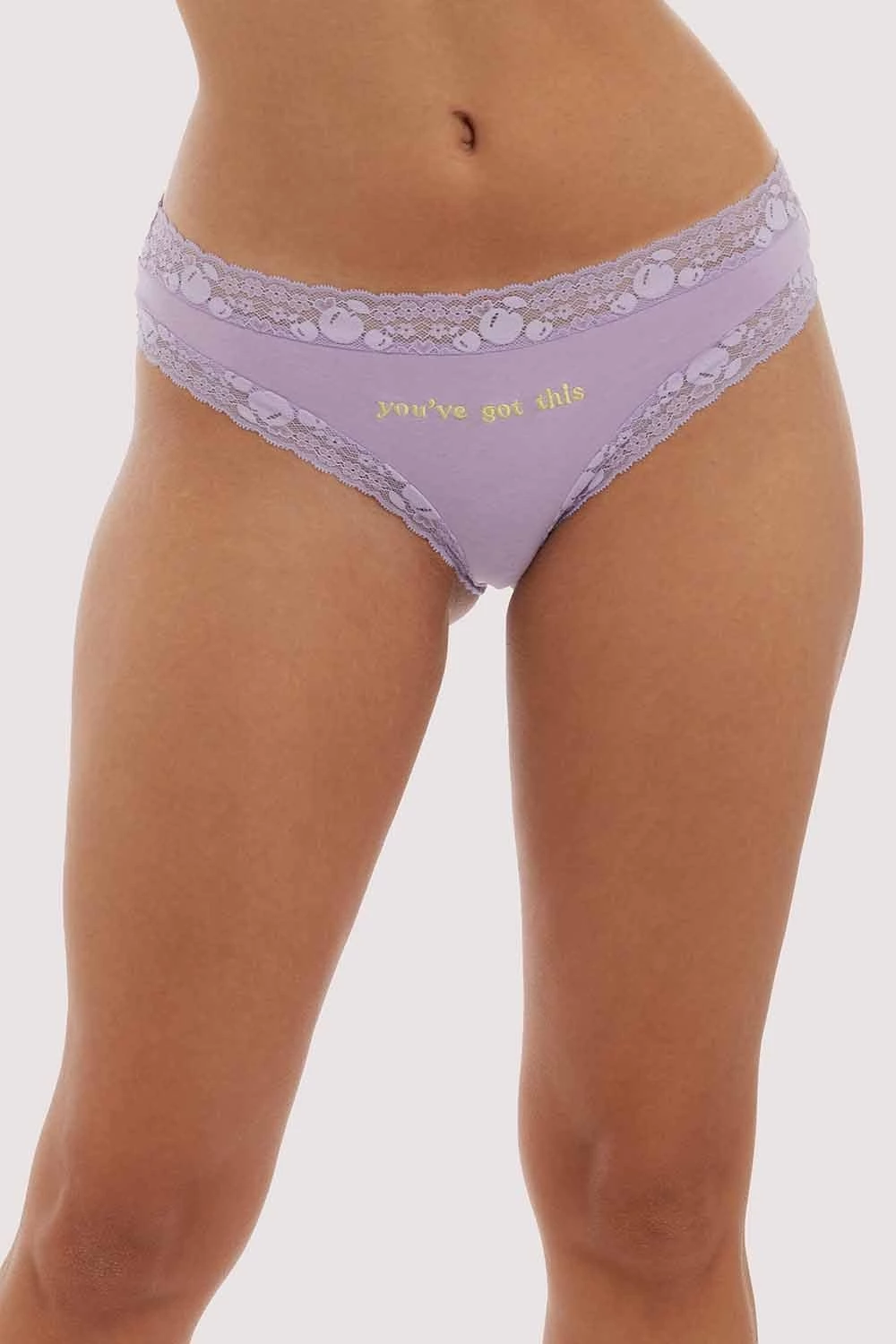 Squish You've Got This Blue Embroidered Brief Knickers 3 Squish You've Got This Blue Embroidered Brief Knickers