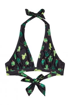 Collectif X Playful Promises Cactus Ruched Triangle Bikini Top Swimwear
