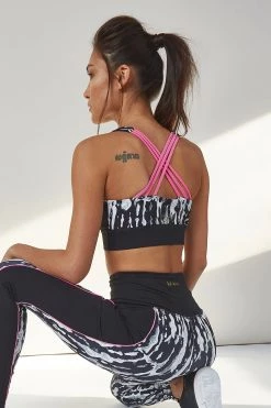 Wolf & Whistle Paint Splatter Strappy Back Bra