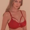 Playful Promises Caroline Folded Satin Strappy Bra Full Bust