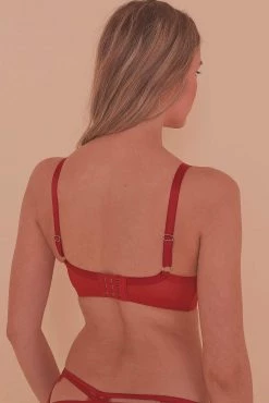 Playful Promises Caroline Folded Satin Strappy Bra Full Bust