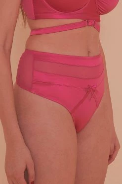 Playful Promises Knickers Madeleine Bondage Hot Pink Brief