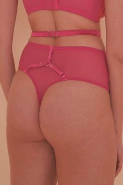Playful Promises Knickers Madeleine Bondage Hot Pink Brief