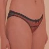 Playful Promises Knickers Josie Leopard Mesh Picot Cheeky Brazilian Brief Core