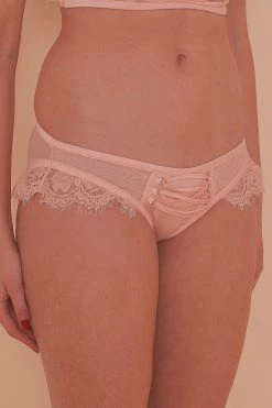 Playful Promises Bernadette Peach Corset Front Brief Outlet