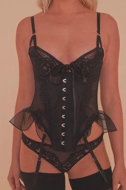 Felicity Hayward X PP Basques & Corsets Anna Lace And Mesh Basque