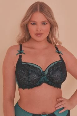 Playful Promises Ezmae Teal Full Bust Bra 9 Playful Promises Ezmae Teal Full Bust Bra