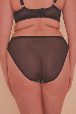 Playful Promises Jaquelina Mustard Contrast Brazilian Brief Knickers