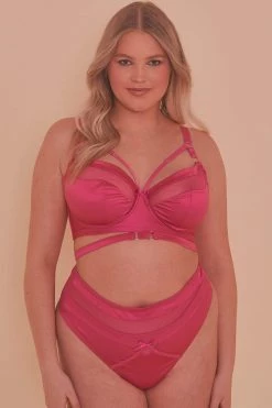 Playful Promises Knickers Madeleine Bondage Hot Pink Brief