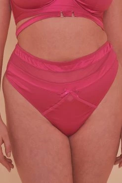 Playful Promises Knickers Madeleine Bondage Hot Pink Brief