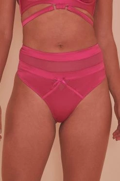 Playful Promises Knickers Madeleine Bondage Hot Pink Brief