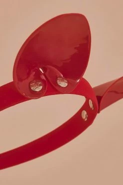 Regalia Cat Ear Headband Red Accessories