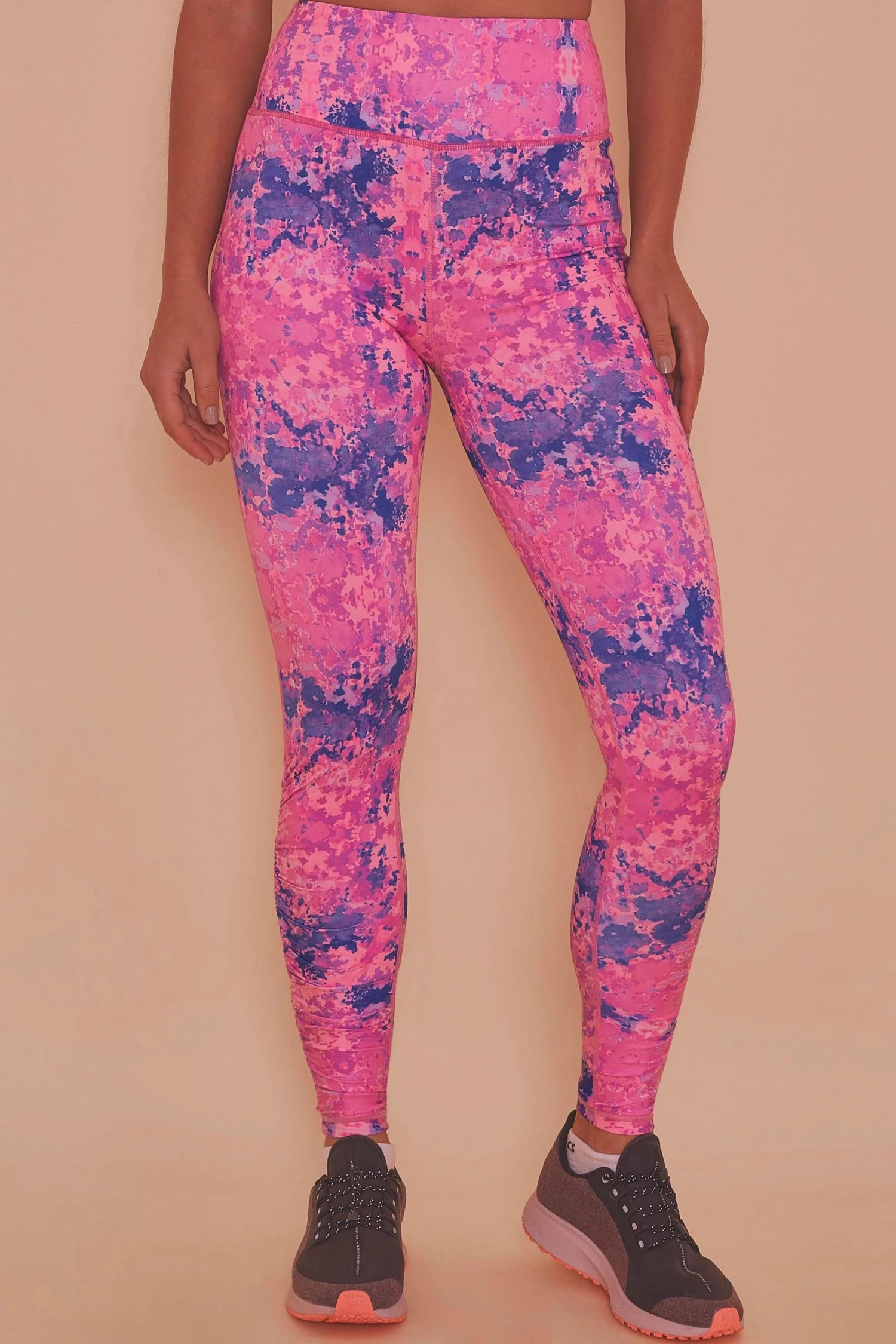 Wolf & Whistle Activewear Pink Marble Leggings 1 Wolf & Whistle Activewear Pink Marble Leggings