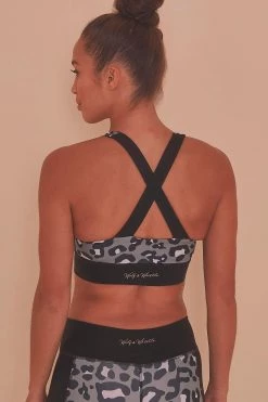 Wolf & Whistle Cross Back Bra Leopard
