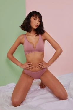 Deja Day New In Second Skin Rose Recycled Triangle Bra