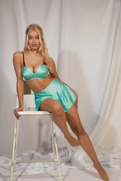Bettie Page Lingerie Mint French Knicker Knickers