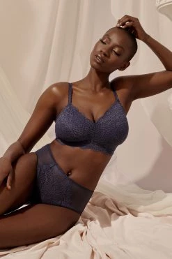 Deja Day Emma Navy Ultimate Comfort Wireless Bra