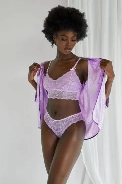 Wolf & Whistle Ariana Lilac Everyday Lace Bralette