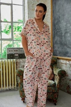 Playful Promises Bodil Jane Recycled Girls Best Friend Short Sleeved Top Nightwear