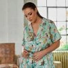 Playful Promises Bodil Jane Recycled Nudes & Flowers Short Sleeved Shirt Nightwear