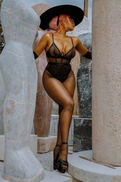 Regalia Playful Muse: Juliette Foxx Selena High Leg Bodysuit