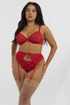 Squish Leomie Red Cherry Plunge Bra New In Bras