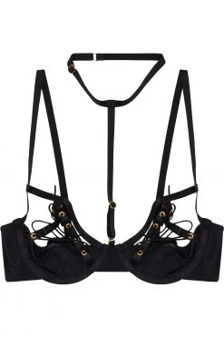 Peek & Beau Inez Lace Up Detail Bra A - DDD/F Bras