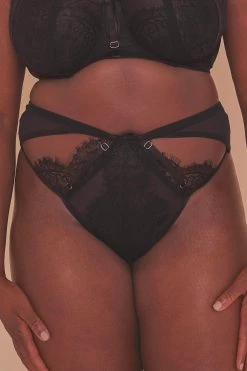 Playful Promises Curve Exclusive Leandra Strapped Up High Waist Knicker Knickers