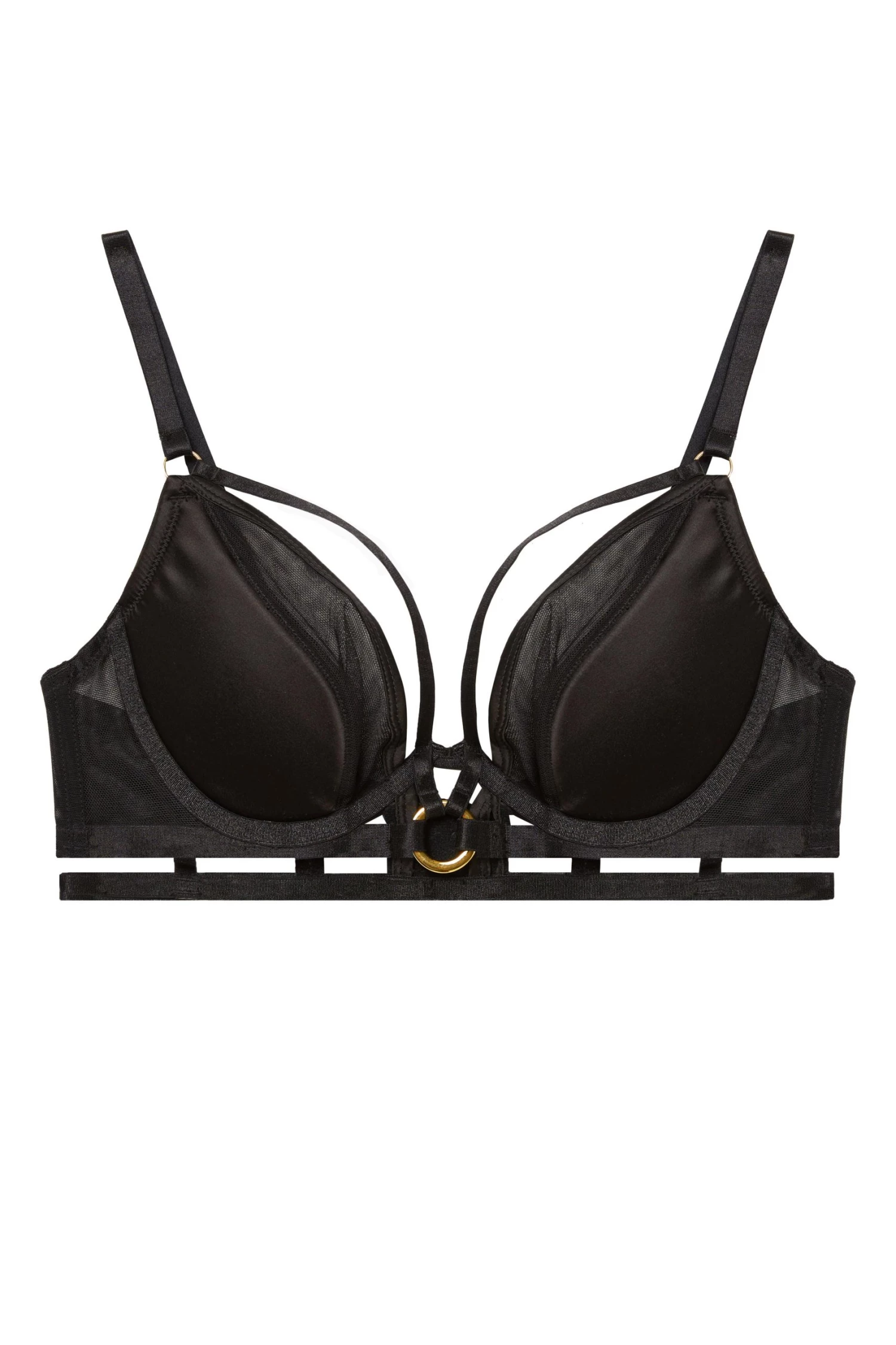 Hustler Bras Sierra Black Gold Ring Bra 5 Hustler Bras Sierra Black Gold Ring Bra