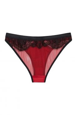 Playful Promises Tasmin Ruby Lace Brazilian Brief Knickers