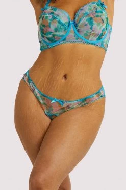 Playful Promises Knickers Joey Blue Watercolour Hipster Brief