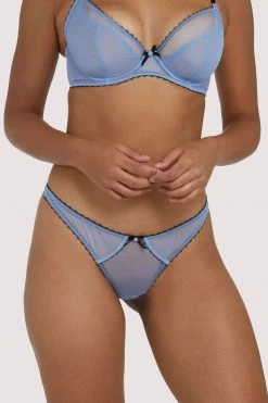 Deja Day Knickers Grace Lavender Mesh Thong