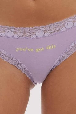 Squish You've Got This Blue Embroidered Brief Knickers 11 Squish You've Got This Blue Embroidered Brief Knickers