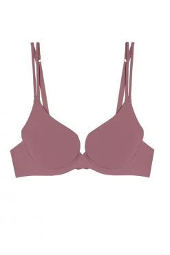 Deja Day Second Skin Rose Recycled Plunge Bra New In